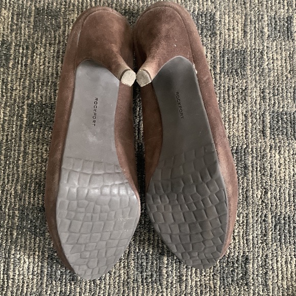 Rockport Adiprene by Adidas Womens Suede Leather Open Toe Platform Heels - Picture 6 of 8